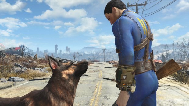 Welcome home: The Pip-Boy on the arm of the protagonist in Fallout 4.