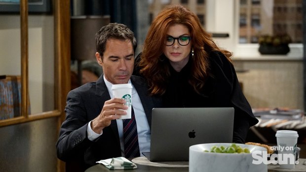 Eric McCormack was nominated for the rebooted Will & Grace but Debra Messing was overlooked.
