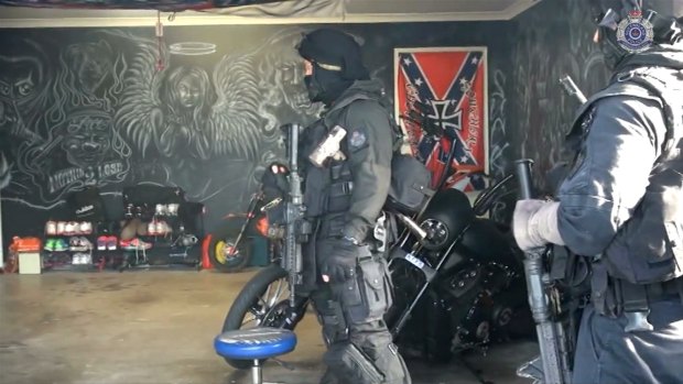 Police raid properties linked to the Rebels bikie gang across South East Queensland.