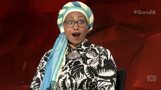 The Sudanese-Australian Muslim claimed Islam was "the most feminist religion" in response to a heated debate with then-senator Jacqui Lambie on Q&A.