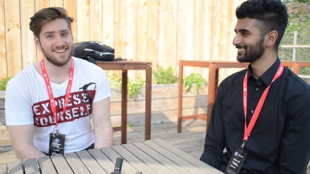 Kory Friesen, left, in an interview with gamer and streamer Mohan Govindasamy, said he used Adderall in a tournament. In response, the Electronic Sports League said it would create anti-doping standards.