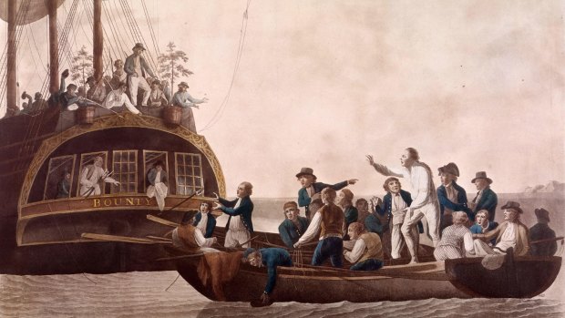 The Mutiny on the HMS Bounty (Robert Dodd, 1790).