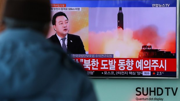 President Donald Trump called a late-night press conference to comment on the latest North Korean ballistic missile test having earlier ignored press questions about it.