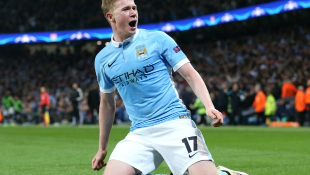 Match winner: Kevin De Bruyne grabbed the only goal in Manchester City's quarter final second leg win over PSG.