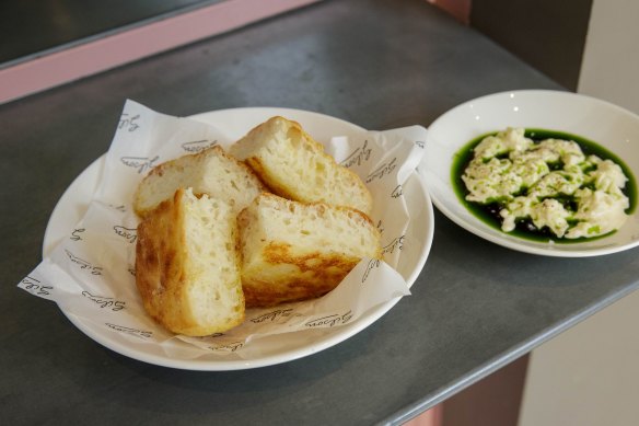 Crunchy potato focaccia.