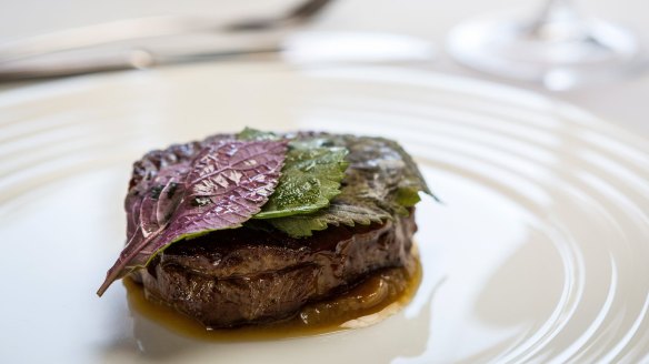 Refined: The grilled Sher wagyu.
