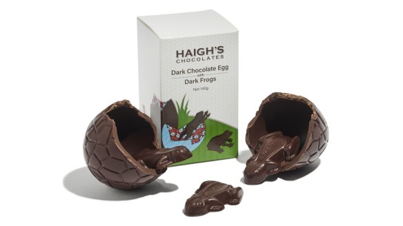 Haigh's is leaping into Easter with their new chocolate frog eggs.