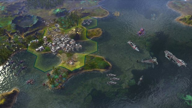The ability to found cities and expand your territory makes a welcome return in <i>Rising Tide</i>.