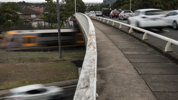 About 66,000 vehicles pass over the Stacey Street overbridge at Bankstown each day.