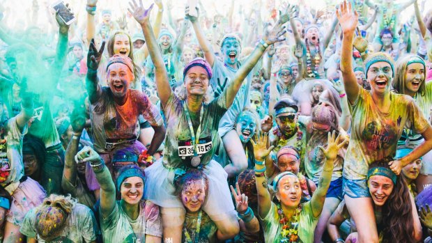 The Color Run at Stage 88 in Canberra.
