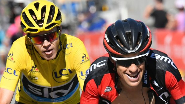 'Massive shock': Chris Froome and Richie Porte were teammates at Sky.