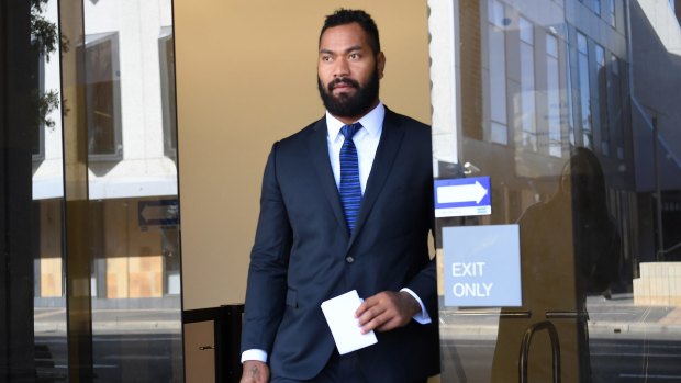 Licence suspended: Tony Williams leaves court on Wednesday.
