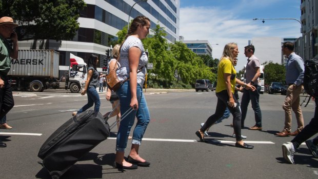 Marnie from the Blue Mountains decides to walk from the Sydney domestic airport to Mascot train station.