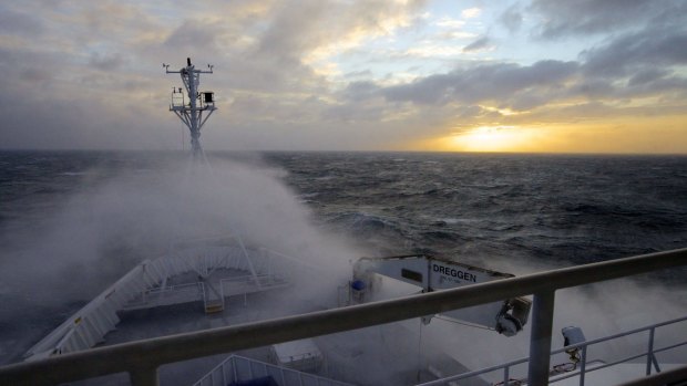 Stormy times for the CSIRO: On board RV Investigator. 