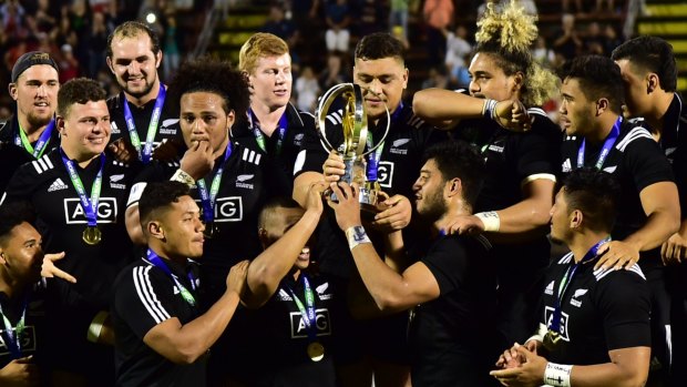 Champions: New Zeland players celebrates their win.