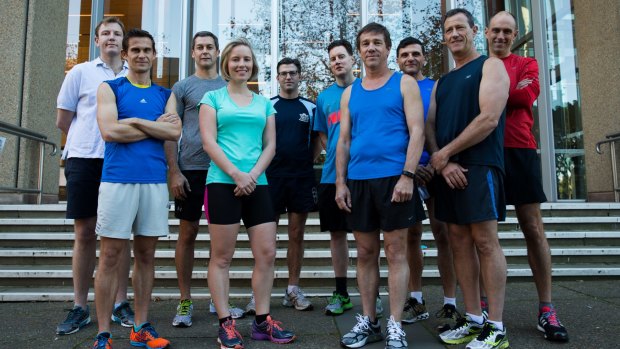 The group of barristers running in the <i>Sydney Morning Herald</i> Half Marathon and raising money for the Katrina Dawson Foundation.
