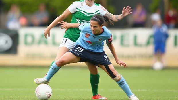 On the ball:  Leena Khamis said Sydney FC will attack in the W-League grand final.
