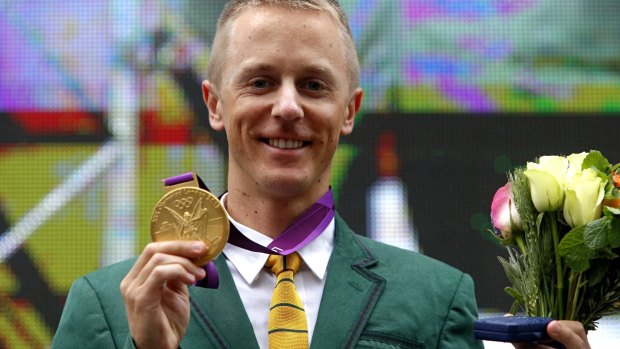 Better late than never: Jared Tallent was presented with a retrospective 50km walk gold medal after Russian Sergey Kirdyapkin was stripped of the London 2012 title for doping.