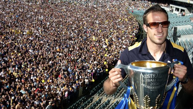 Then Eagles skipper Judd with the cup at Subiaco Oval in 2006.