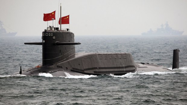 A Chinese Navy nuclear submarine.