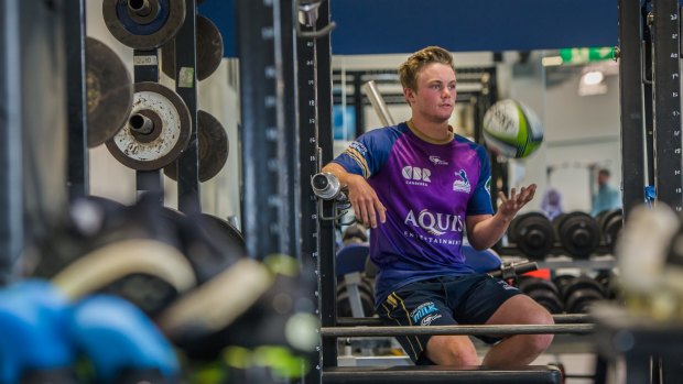 Halfback Ryan Lonergan has swapped the schoolyard for the Brumbies' training field and gym.