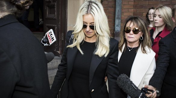 Roxy Jacenko leaves the Supreme Court after the guilty verdict was handed down.