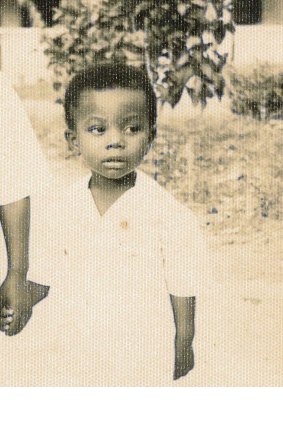 Professor Evans Lagudah as a four year old at the West African Cocoa Research Institute where his father worked as a research technician. 