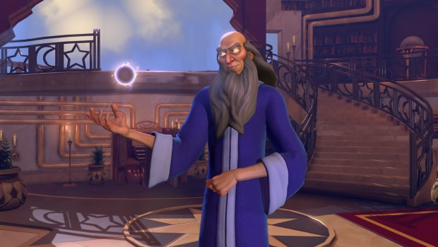 Conjuring character: The sorcerer, Yensid, plays a key role in the slow (and mandatory) story mode in the otherwise very refereshing <i>Music Evolved</i>.