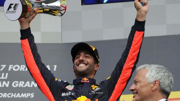 Another podium finish for Daniel Ricciardo, who crossed the line third.