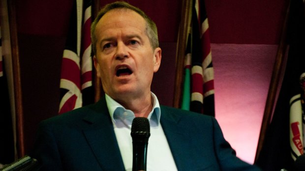 Prepared for a fight: Bill Shorten has pledged to overturn penalty rates should he win the next election.