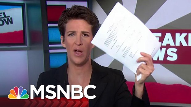 Some thought MSNBC host Rachel Maddow's apparent scoop on Trump's leaked 2005 tax return made him look good. 