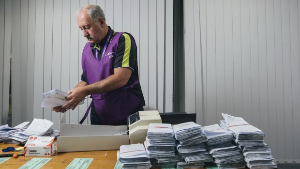 A record of 1.5 million postal ballots were sent this election.