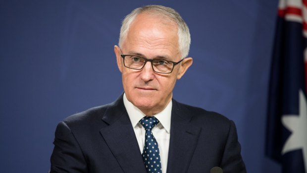 Nothing to say: Prime Minister Malcolm Turnbull has remained tight-lipped Donald Trump's immigration ban.