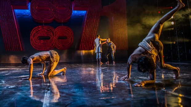 Bangarra dance company tells the story of Bennelong at the Cnaberra theatre. Photo by Karleen Minney.