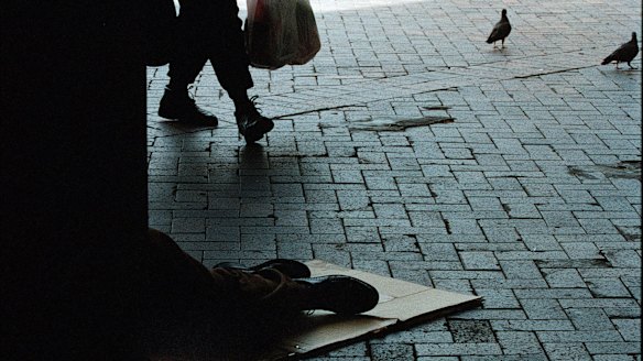 More people are sleeping on the streets in Adelaide as a result of the state's declining manufacturing industry and rising unemployment. Photo: TANYA LAKE