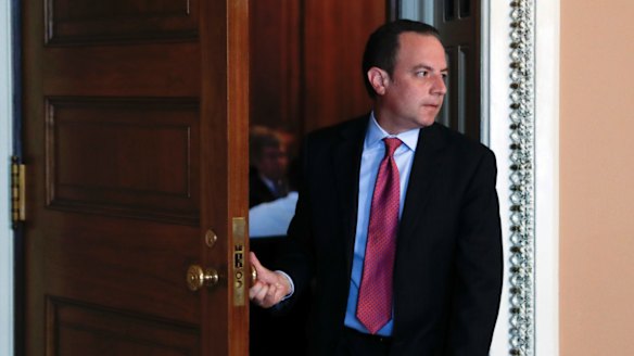 Humiliated: Reince Priebus was put in charge of killing a fly that had made its way into the Oval Office.
