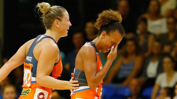 Giants Netball captain Kim Green has praised the camaraderie this season and described Serena Guthrie (right) as the team comedian. 