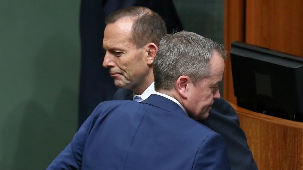 Prime Minister Tony Abbott and Opposition Leader Bill Shorten.