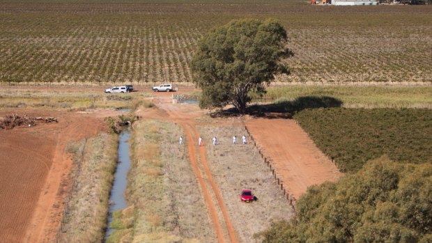 Stephanie Scott's red Mazda 3 was found by police in a field outside the Leeton township.
