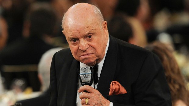 Comedian Don Rickles attends the AFI Life Achievement Award honouring Shirley MacLaine at Sony Studios in California, 2012. 