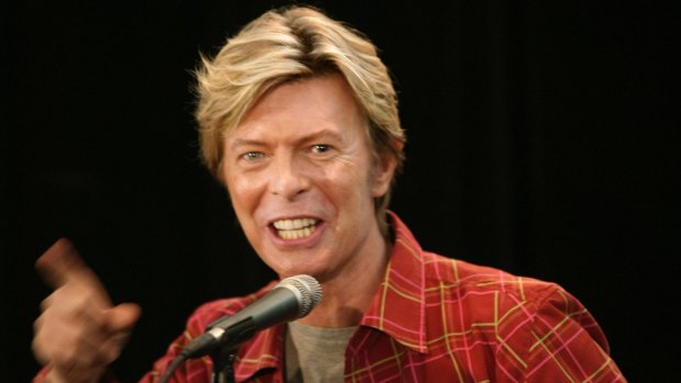David Bowie in Sydney for his Reality World Tour in 2004. 