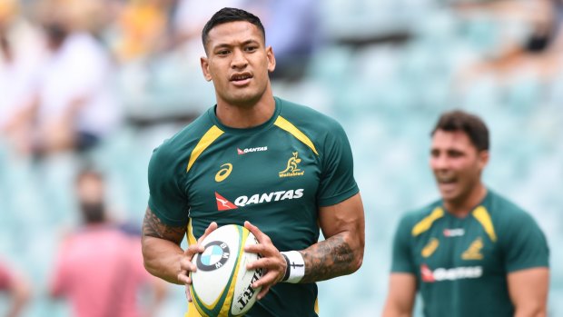 Batteries re-charged: Israel Folau is primed for a big season after a break from rugby, says Nick Phipps (foreground).