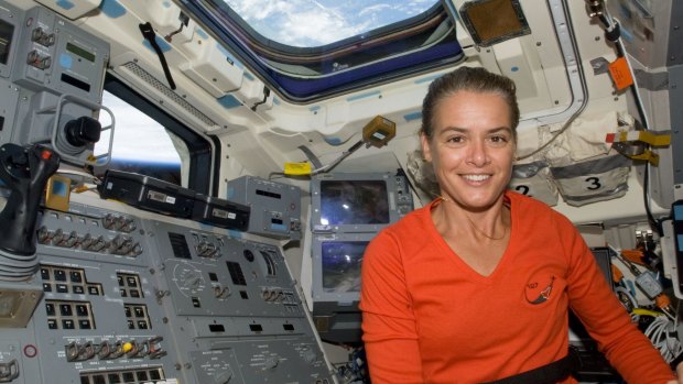 Newly appointed Canadian governor-general, former astronaut Julie Payette in the aft flight deck of the space shuttle Endeavour in 2009.