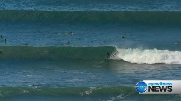 Gold Coast surfers are making the most of the wild weather.