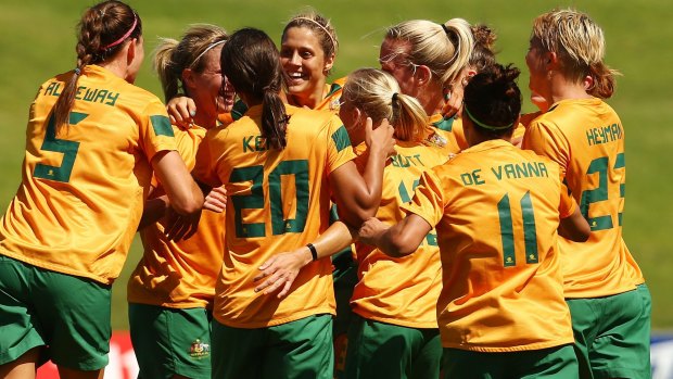 Big dream: Australia's  women's football team are hoping to win the World Cup in Canada.