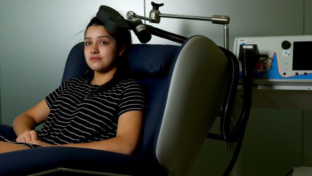 Courtney has participated in a world first trial testing if magnetic fields cast onto the brains of depressed children can cure their symptoms.