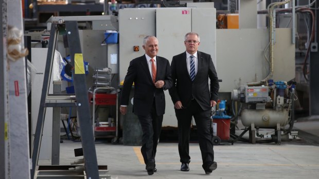 Prime Minister Malcolm Turnbull and Treasurer Scott Morrison visited Pacific Stone in Canberra