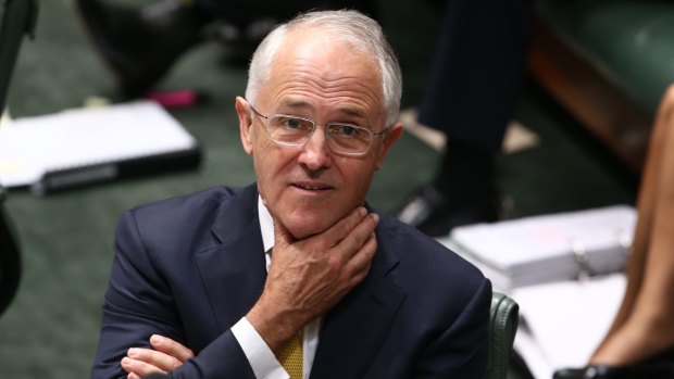 Prime Minister Malcolm Turnbull during question time. He wants a referendum worded to 'sing' to Aboriginal and Torres Strait Islander people.