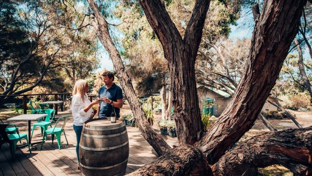 Taste wine in a bush setting at Barwon Ridge.