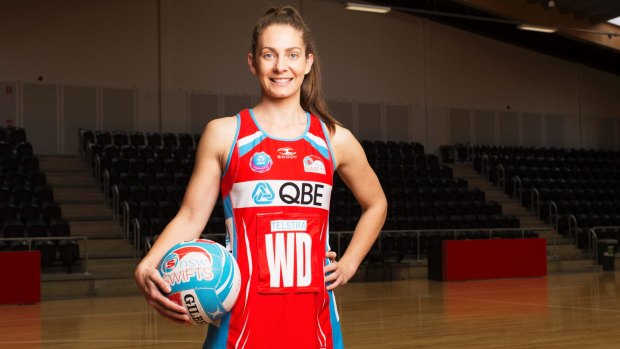 Full timetable: Swifts defender Abbey McCulloch juggles her teaching job with netball.